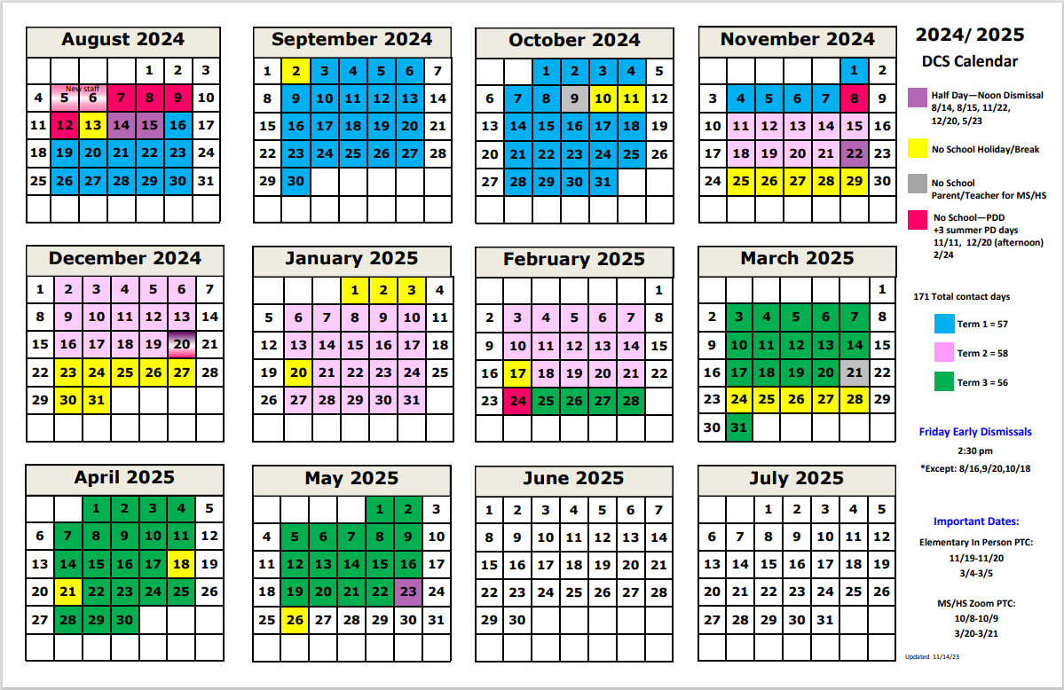 Calendar Denver Christian School (DCS)